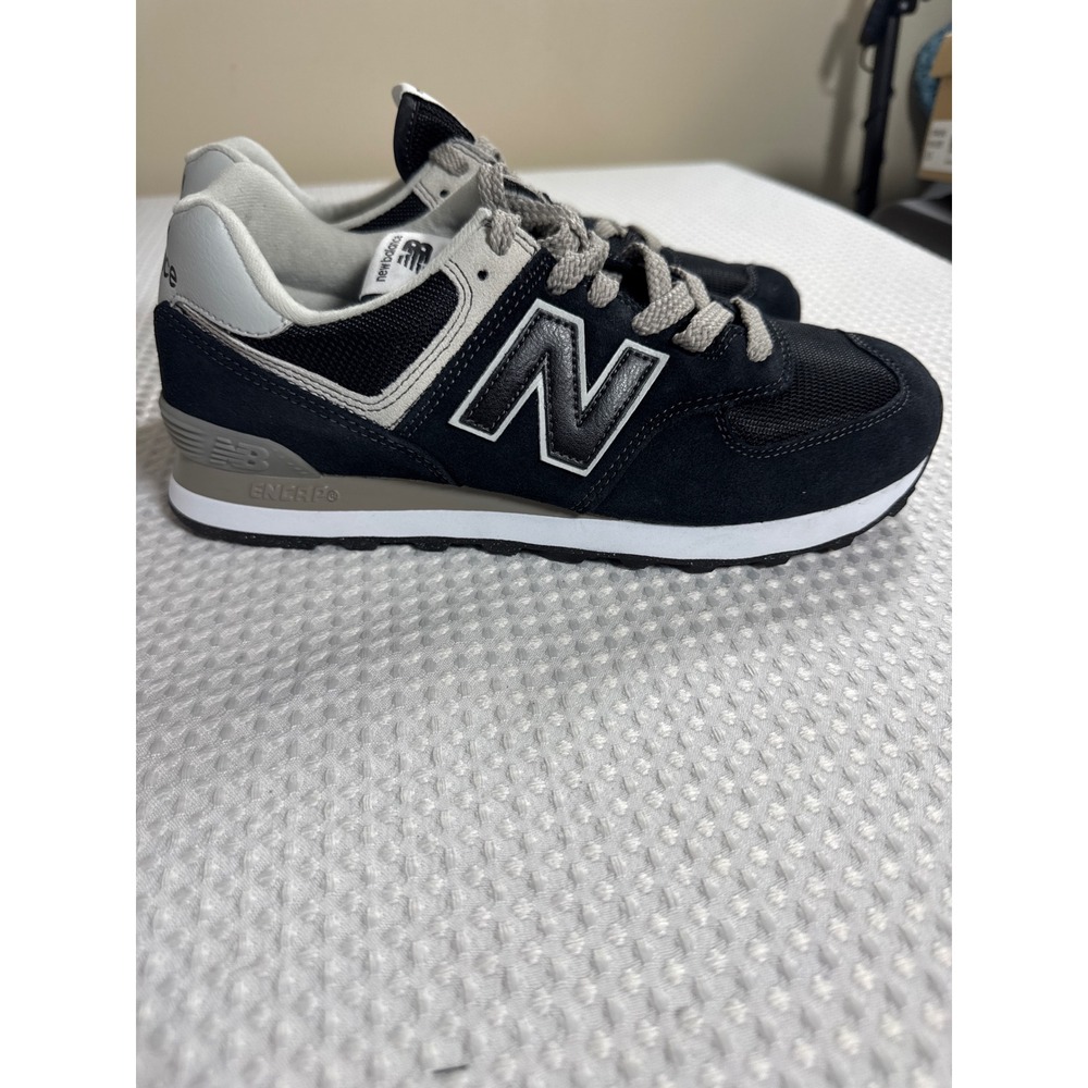 New Balance Sneaker Womens 10 574 Classic Black Grey Lifestyle WL574EVB NWOB